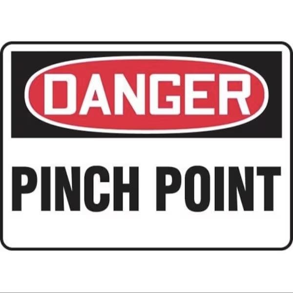 Accuform OSHA DANGER SAFETY SIGN PINCH POINT FRMEQM205VP FRMEQM205VP - main